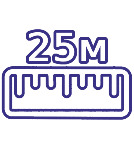 Длина 25 м