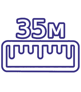 Длина 35 м