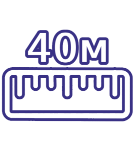 Длина 40 м